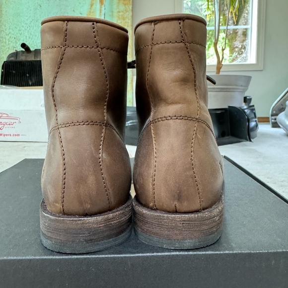 Fyre Tyler Lace Up Boots, Tan Leather, Men's 9.5M - Picture 5 of 7